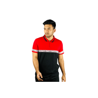 Guess Red Black Zipper Polo: Elevate Your Style with Uniqueness and Comfort