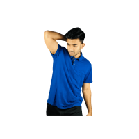 Guess Blue Elegance: Puffed Logo Cotton Polo